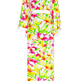 Euphoria – Floral Love Maxi Split Kaftan (Off-White)