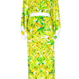 Euphoria – Secret Garden Maxi Split Kaftan (Off-White)