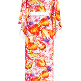 Euphoria – Magic Reef Maxi Split Kaftan (Off-White)