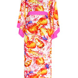 Euphoria – Magic Reef Maxi Split Kaftan (Neon Pink)