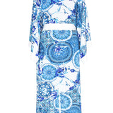 Siciliana - Aurora Maxi Split Kaftan (Off-White)