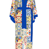 Siciliana - Dulce Maxi Split Kaftan (Royal Blue)