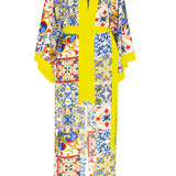 Siciliana - Dulce Maxi Split Kaftan (Yellow)