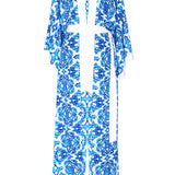 Siciliana - Aria Maxi Split Kaftan (Off-White)