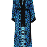 Siciliana - Bianca Maxi Split Kaftan (Black)