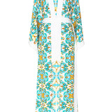 Siciliana - Vittoria Maxi Split Kaftan (Off-White)