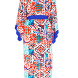 Siciliana - Carmella Maxi Split Kaftan (Royal Blue)