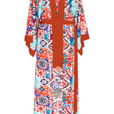 Siciliana - Carmella Maxi Split Kaftan (Red)