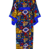 Siciliana - Valentina Maxi Split Kaftan (Royal Blue)