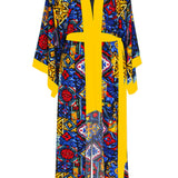 Siciliana - Valentina Maxi Split Kaftan (Yellow)