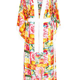 Siciliana - Gianna Maxi Split Kaftan (Off-White)