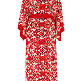 Siciliana - Rosa Maxi Split Kaftan (Red)