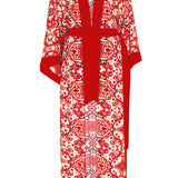 Siciliana - Rosa Maxi Split Kaftan (Red)