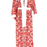 Siciliana - Rosa Maxi Split Kaftan (Off-White)