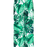 Jungle - Monstera White / Green Pants (Neon Coral)