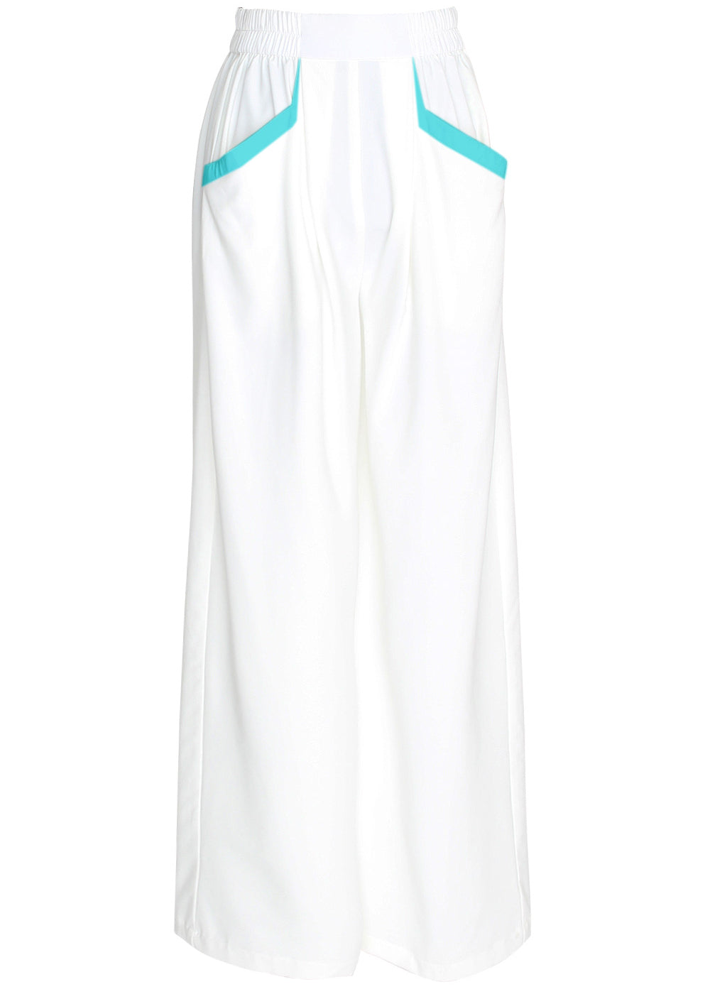 Monochrome - White Pants (Turquoise)