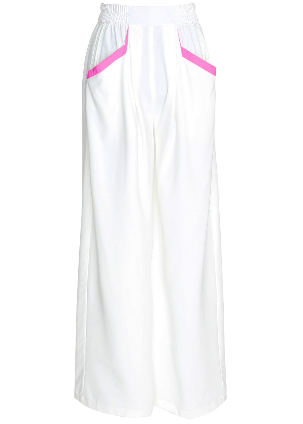 Monochrome - White Pants (Neon Pink)