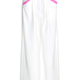 Monochrome - White Pants (Neon Pink)