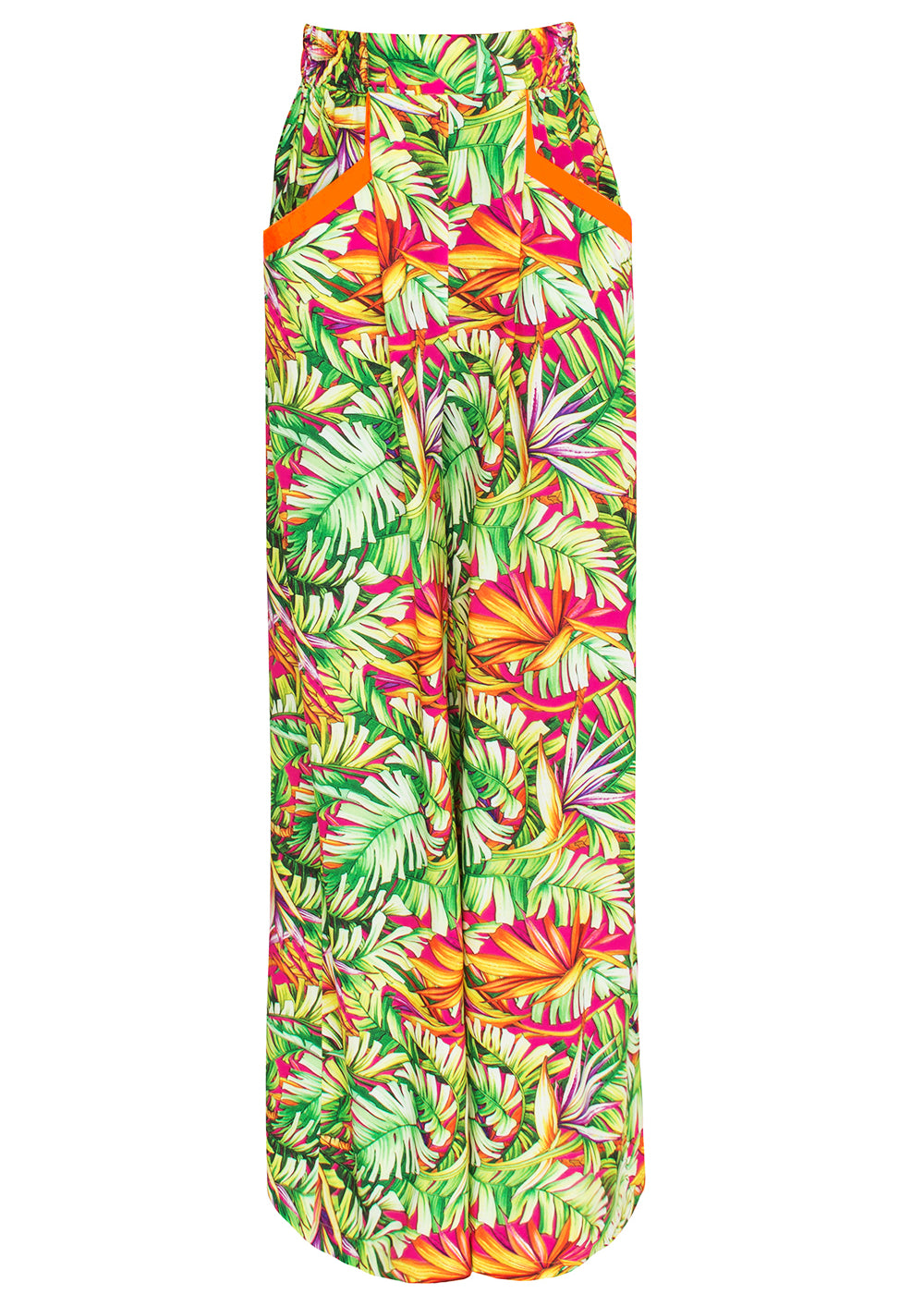 Tropics - Jungle Paradise Pants (Neon Orange)