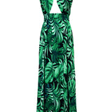 Jungle – Monstera Black / Green Vera Dress