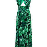 Jungle – Monstera Black / Green Vera Dress