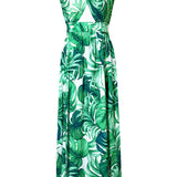 Jungle – Monstera White / Green Vera Dress