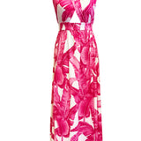 Jungle - Pink Palm Vera Dress