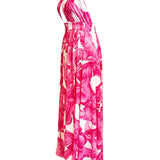 Jungle - Pink Palm Vera Dress