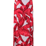 Jungle – Red / Grey Palm Vera Skirt