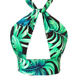 Jungle – Monstera Black / Green Vera Top