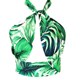 Jungle – Monstera White / Green Vera Top