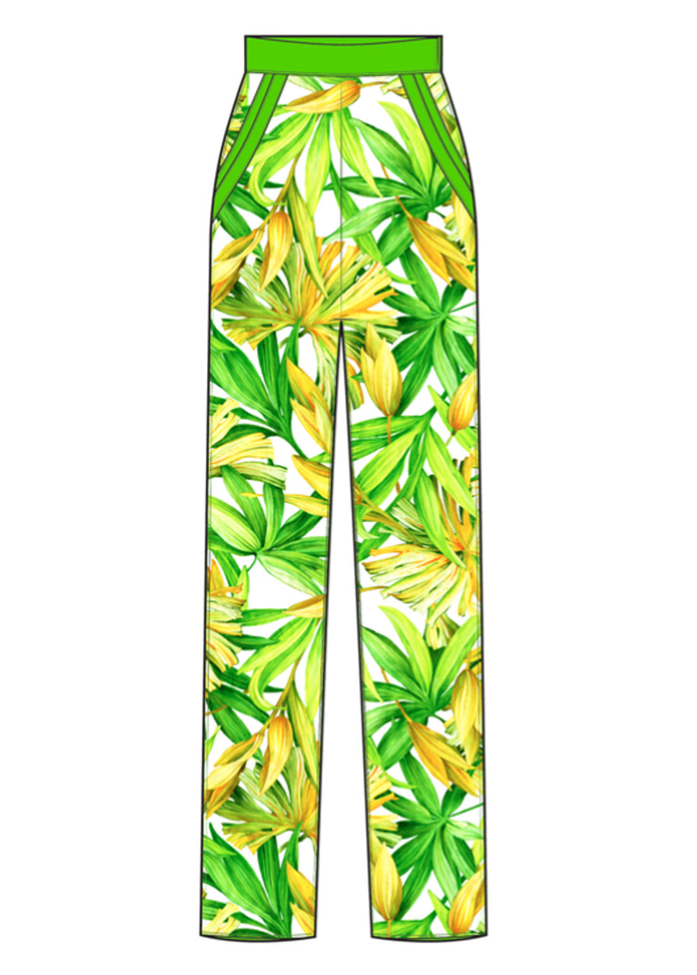 Euphoria - Secret Garden Pants (Neon Green)